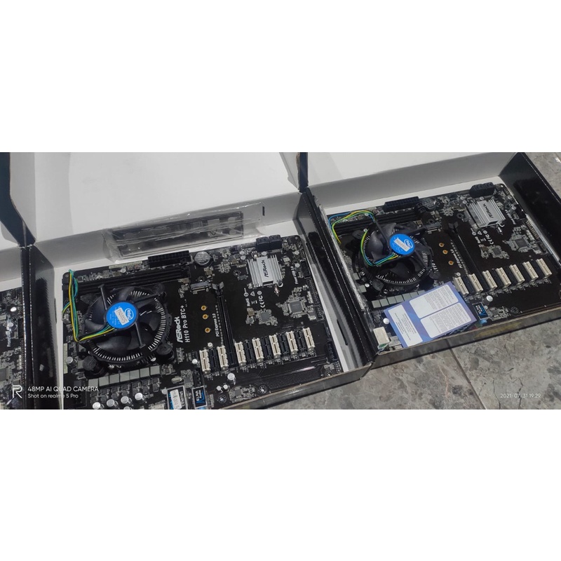Motherboard (mobo)Asrock H110 pro BTC 13slot