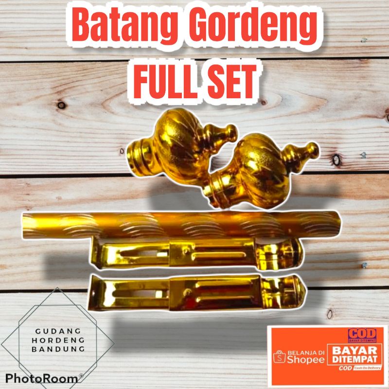 Batang / Rollet / Soka / Pipa Gorden 1 meter Full Set