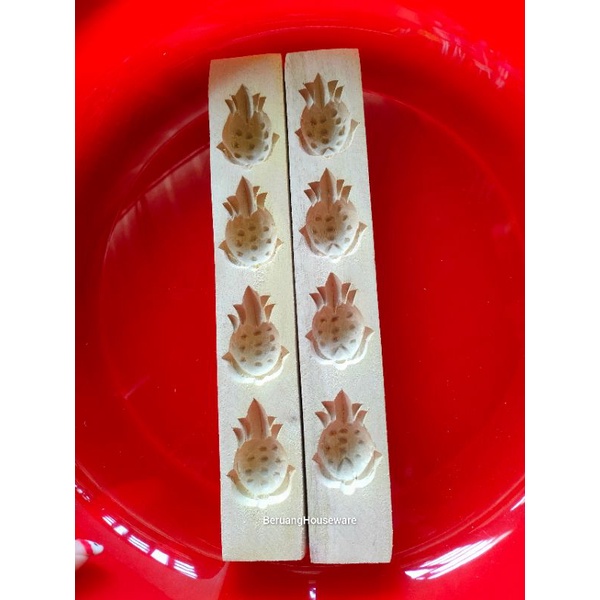 Cetakan kue kayu bangkit kue nenas
