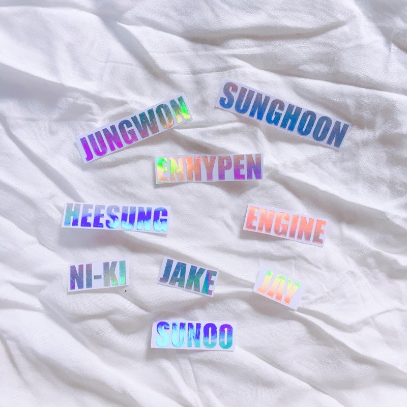 [kstuffind] ENHYPEN STICKER HOLOGRAM STIKER ENHYPEN HOLO MURAH