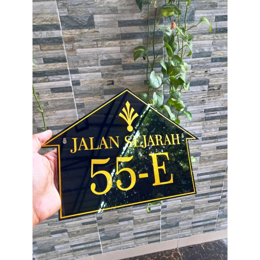 NOMOR RUMAH - home wall decor hiasan pajangan dinding pictbox poster | HOUSE SIGN