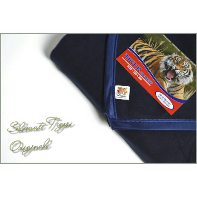 Selimut Tiger Biru Dongker Flanel Uk. 160*200