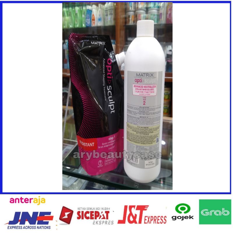 matrix opti sculpt Smoothing rambut obat pelurus rambut sepasang step 1 dan step 2 resistan
