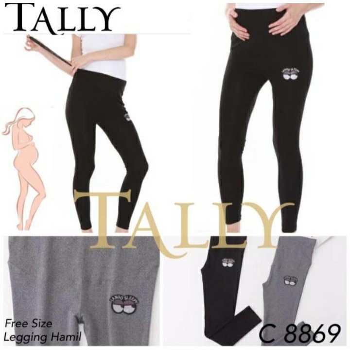 Celana Legging Hamil Panjang Premium Maternity Tally 8869