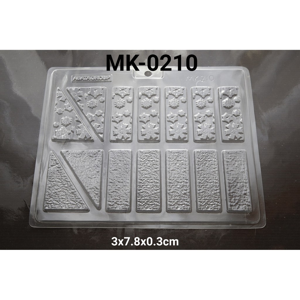 CETAKAN COKLAT MIKA CETAKAN COKLAT PAGAR MIX SEGITIGA PERSEGI PANJANG