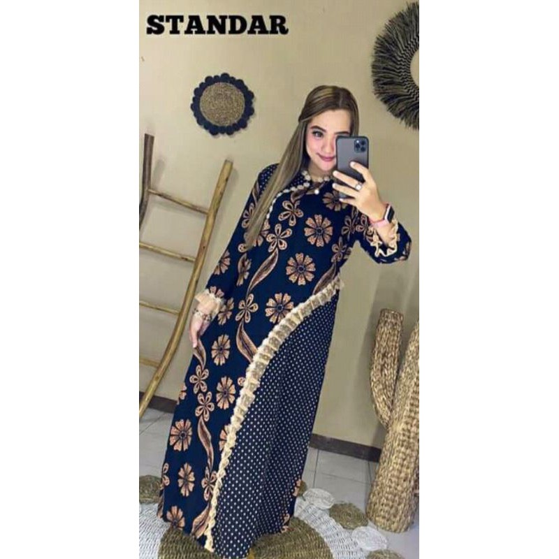 DASTER ARAB ZEMA | RAYON SUPER GRADE A | RESLETING DEPAN BUSUI | RENDA MILO-Mtf bolbal hitam