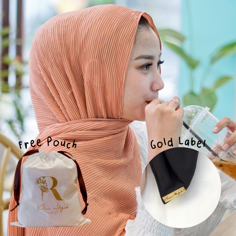 PASHMINA FULL PLEATS tanpa lipatan