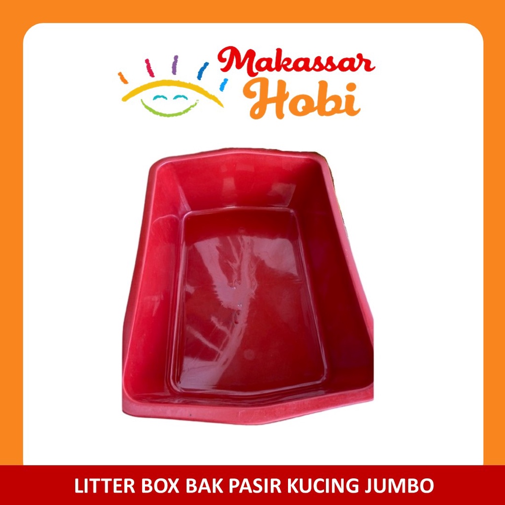 Bak Pasir Kucing Cat Litter Box Ukuran Besar Jumbo Size XXL Baskom Pup