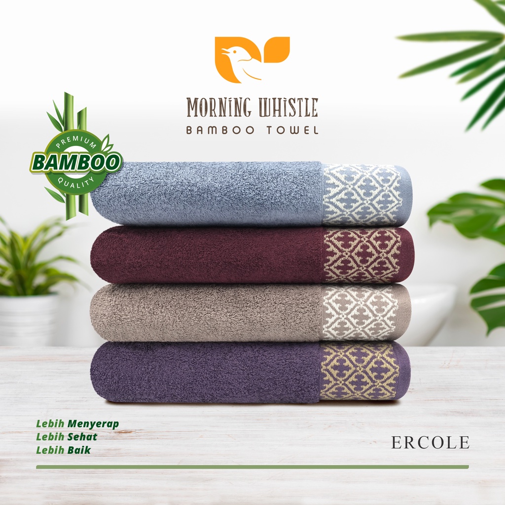 MWB Handuk Mandi Dewasa Morning Whistle Bamboo Ercole Handuk Mandi Dewasa Premium 70 x 135 cm