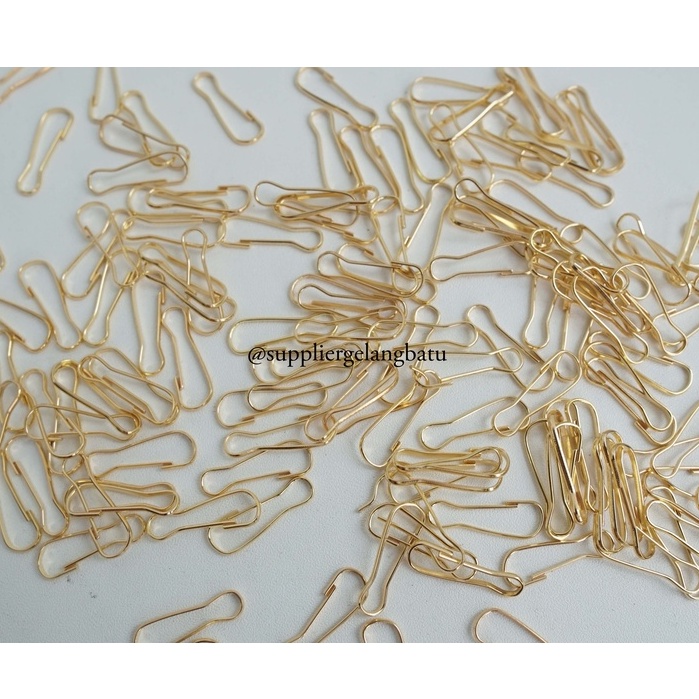 spacer Kait bohlam / kokot bohlam 18mm GOLD bahan ujung tali masker