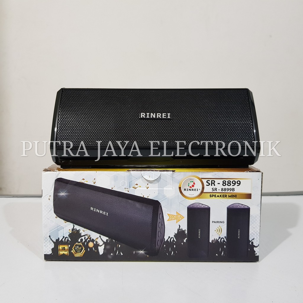SPEAKER MINI RINREI SR 8899 B TWS BLUETOOTH USB AUX