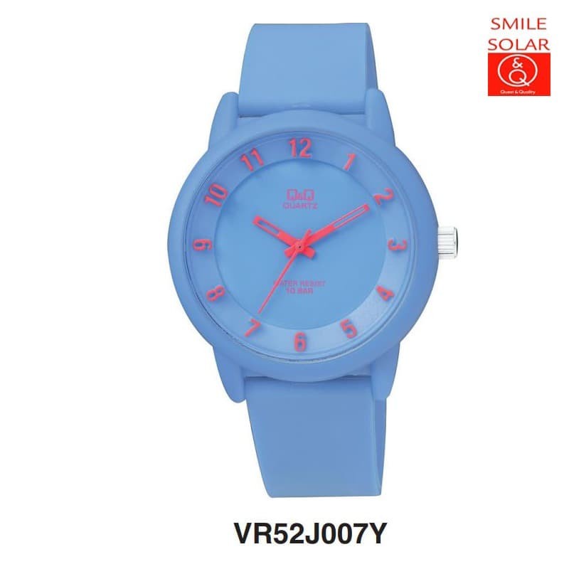 Jam Tangan Unisex Sporty Casual Rubber Karet Analog Original Q&amp;Q QNQ QQ VR52 Series