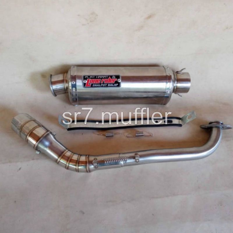 knalpot racing lonerider oval 25cm bukan lone rider monces ori matic aerox nmax lexy mio scoopy beat