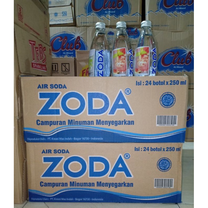 

Air Soda ZODA 24 botolx250ml/dus