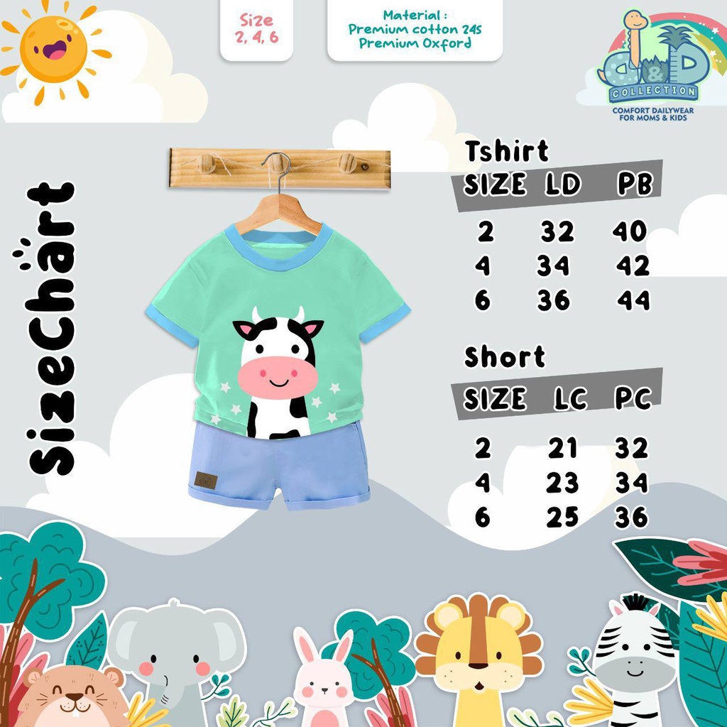 Setelan anak Animal T-shirt by DnD kids