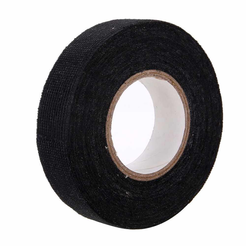 Grab Medan Lakban Kabel Listrik Adhesive Cloth Wiring Tape 19mm BI02980 Mayitr AG Hitam