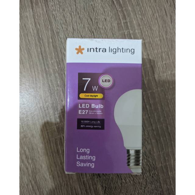 Bohlam Lampu LED Bulb 7 Watt E27 Intra Lighting