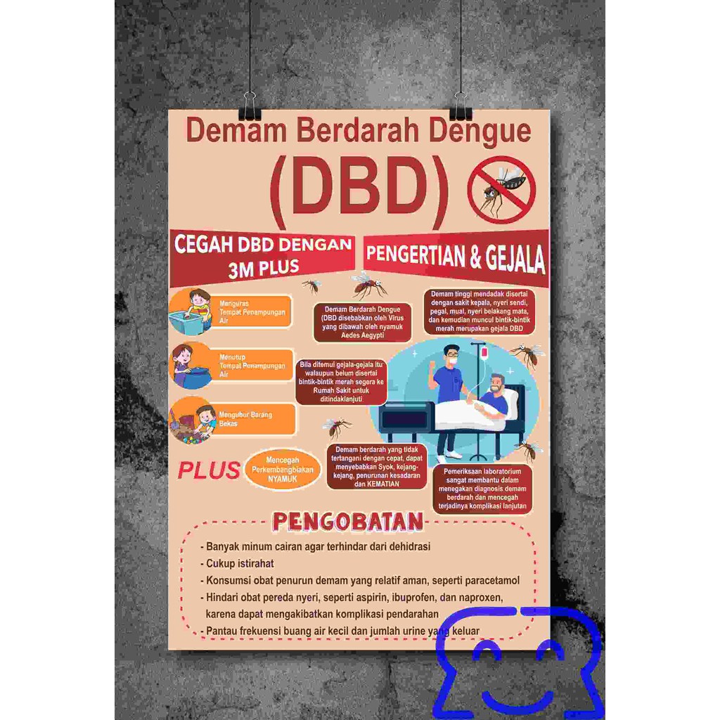 

Poster demam berdarah dan 10 judul lainnya A3+ (11 poster)