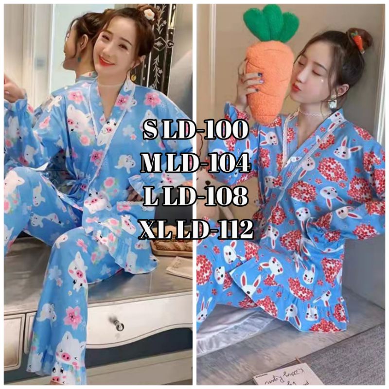 Piyama wanita import fashion wanita baju tidur wanita C07-A2