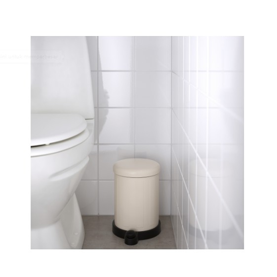IKEA Dekorasi Rumah IKEA TOFTAN Tempat sampah krem Ukuran 4 l