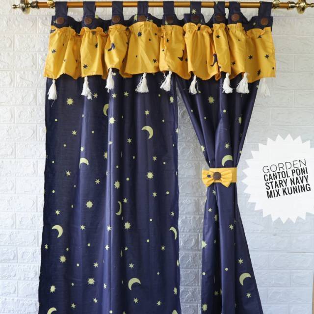  Gorden  jendela  pendek  poni 80x110 Shopee  Indonesia