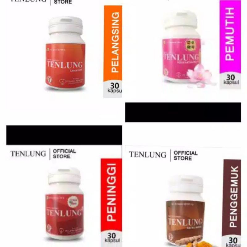 tenlung obat pelangsing/pengemuk/peninggi/pemutih dan bau badan