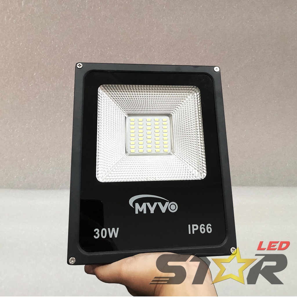 MYVO LED Floodlight 30W Lampu Kap Sorot Indoor Outdoor Flood Light IP66 Weather Proof 30 WATT Super Terang Star