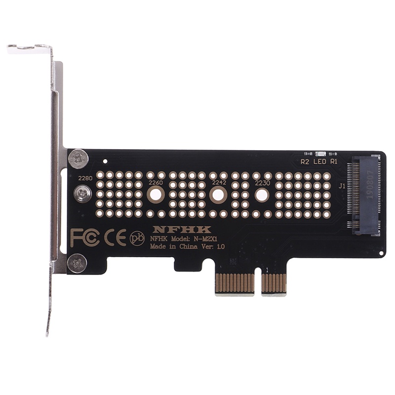 {LUCKID}NVMe PCIe M.2 NGFF SSD to PCIe x1 adapter card PCIe x1 to M.2 card with bracket