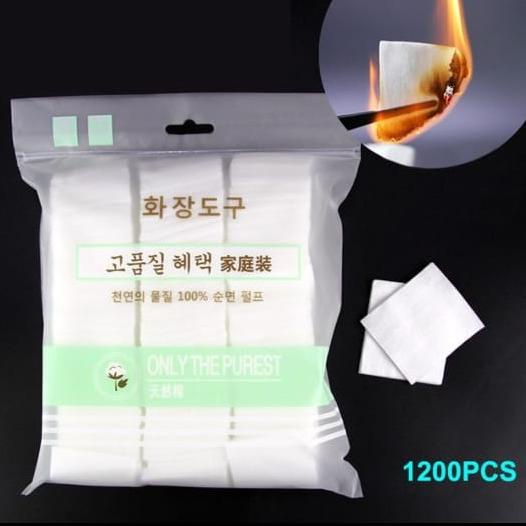 Sale Kapas Toner / Kapas Pembersih Wajah 1200Pcs / Kapas Korea Serba Guna - Paling Diminati