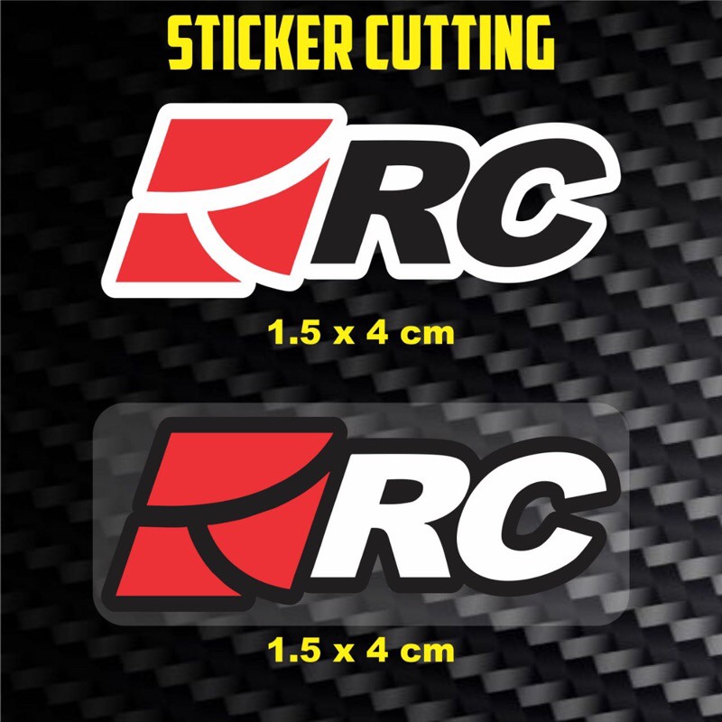 sticker helm - Stiker visor RC MOTOGARAGE