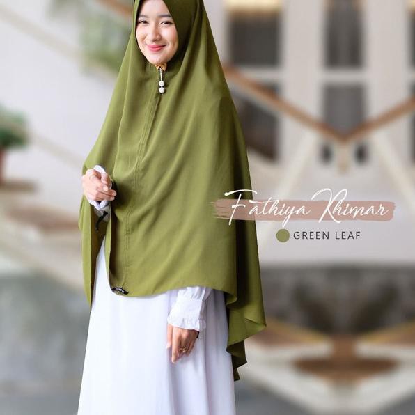 Fathiya Khimar Audina, Khimar premium wollycrepe, Hijab syari premium