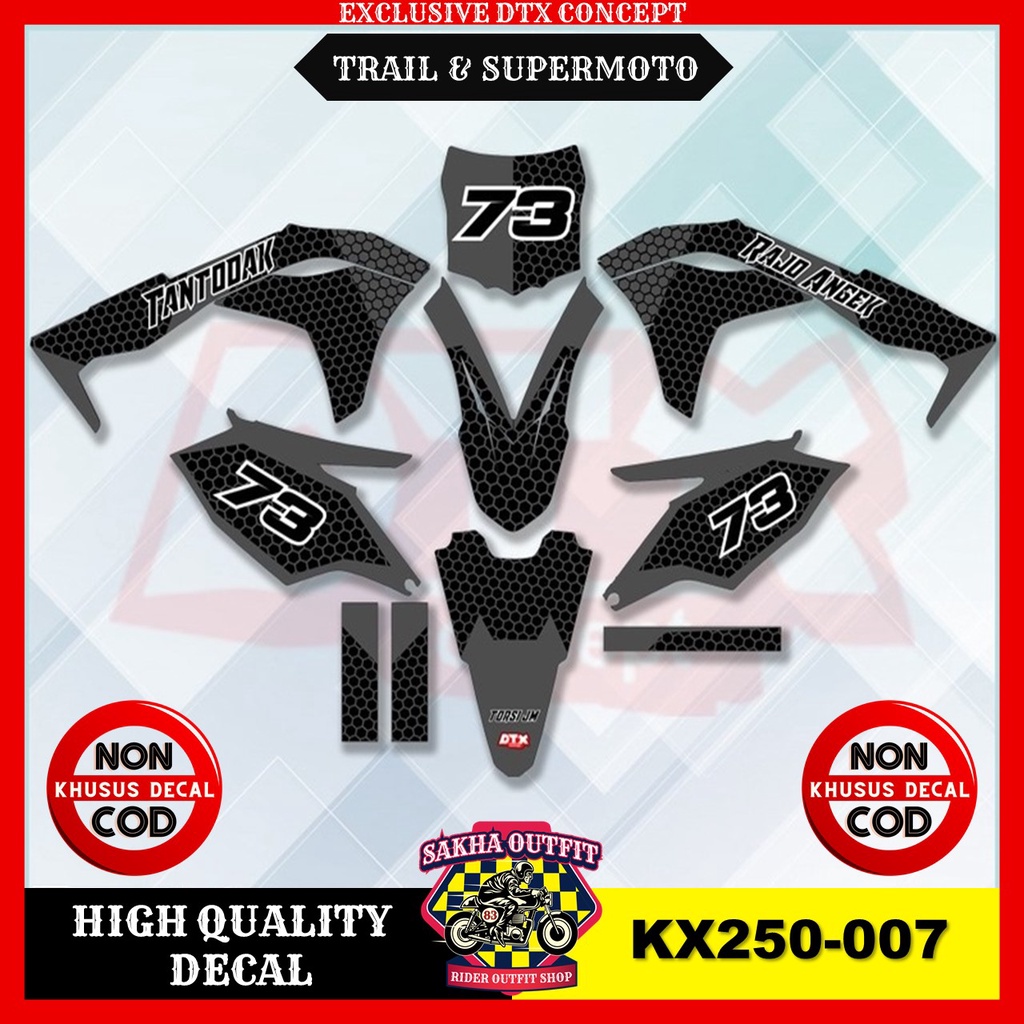 decal kx 250 decal kx 250 450 decal kx 250 full decal trail decal motocross decal Supermoto stiker m