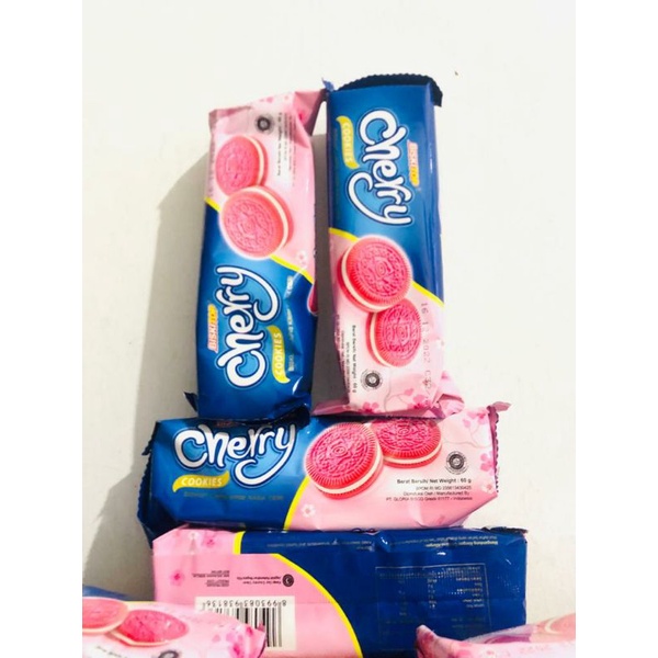 CHERRY COOKIES Biskitop Biskuit Oreo Rasa Ceri 60 gr