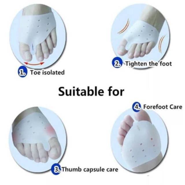 Insole silicone bunion metatarsal alas kaki sepatu silicone shoes