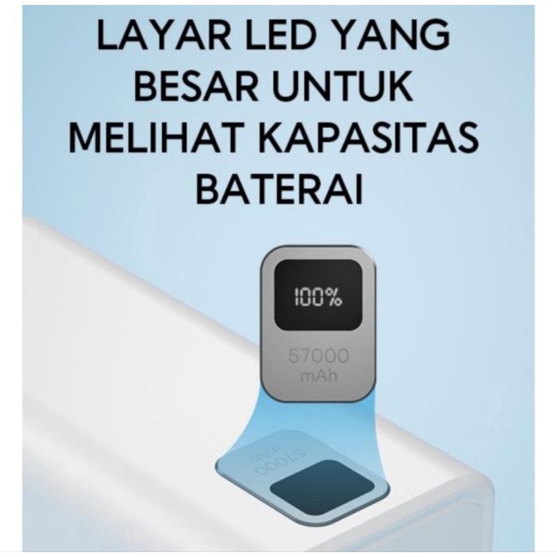 Power Bank VIVAN VPB-B60 57000 Mah Quick Charging 22,5W - Putih