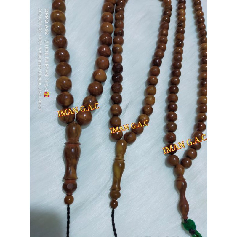 Tasbih kayu kaokkah kokka bulat asli kayu kaokkah kokkah kauka/Tasbih kaokah