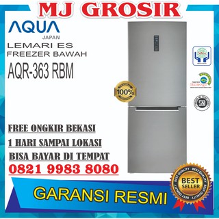 Hot Sale Kulkas Aqua Japan Aqr 363 Rbm Lemari  Es 2 Pintu 