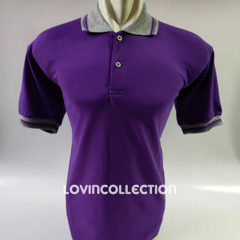 Kaos Kerah Pendek / Kaos Kerah Pria / Kaos Berkerah / Kaos Kerah Wanita / Wangky / Ungu