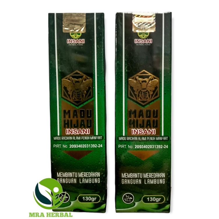 Madu Hijau Insani  | Obat Herbal Asam Lambung dan Gerd - 130 gr // Madu Hijau Original 210gr
