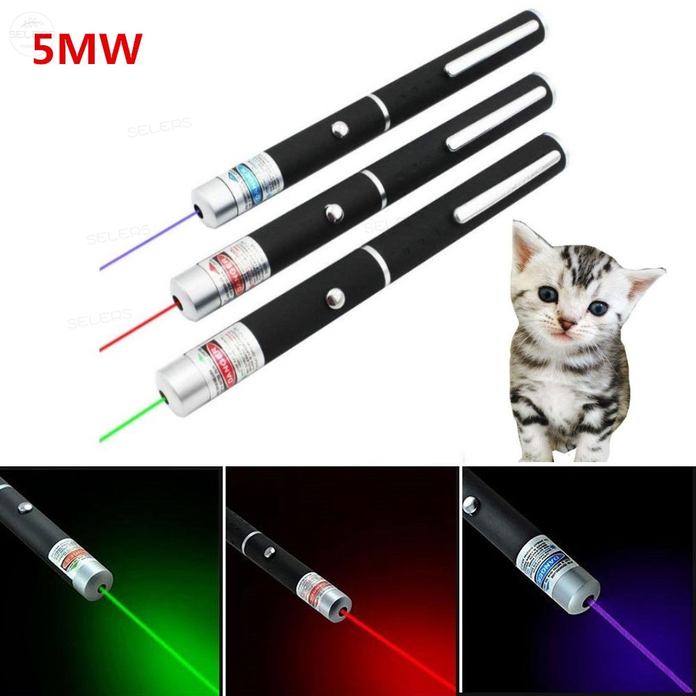 Mainan Laser Pointer 5MW Dengan Lampu LED UV Flashlig USB Untuk Kucing Peliharaan