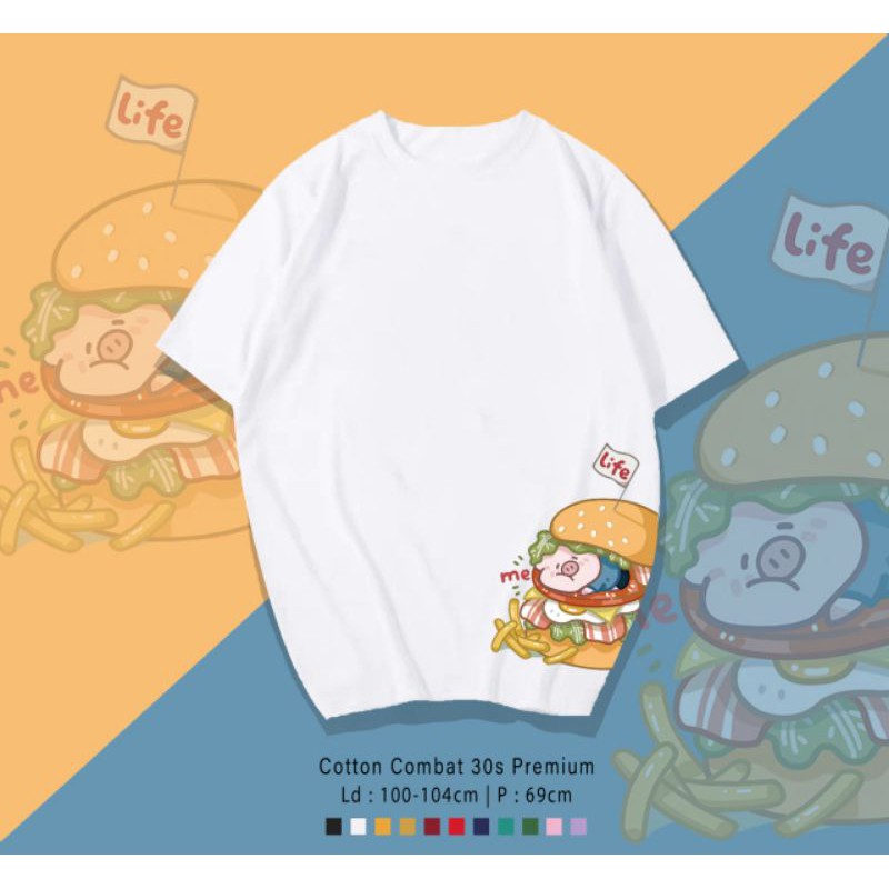 T-SHIRT / TUMBLR KAOS HAMHAM PIG OVERSIZE PREMIUM