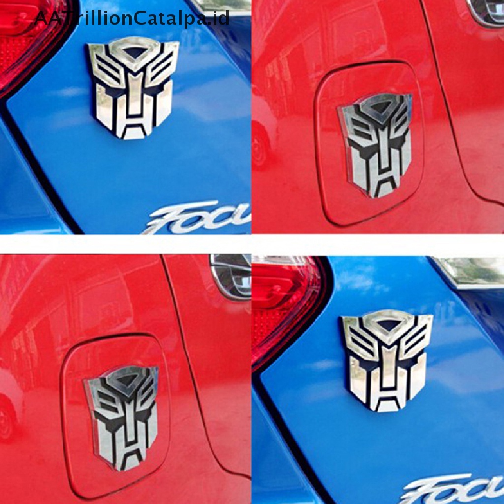 Aa Stiker Emblem Logo Transformers Trillioncatalpa 3D Untuk Mobil