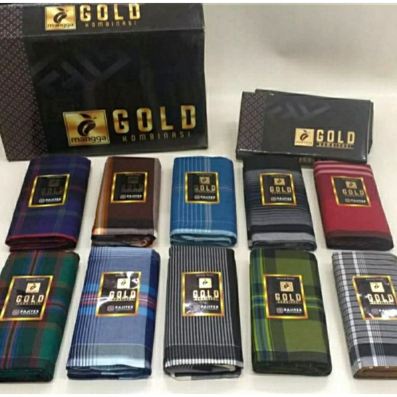 sarung mangga gold kombinasi
