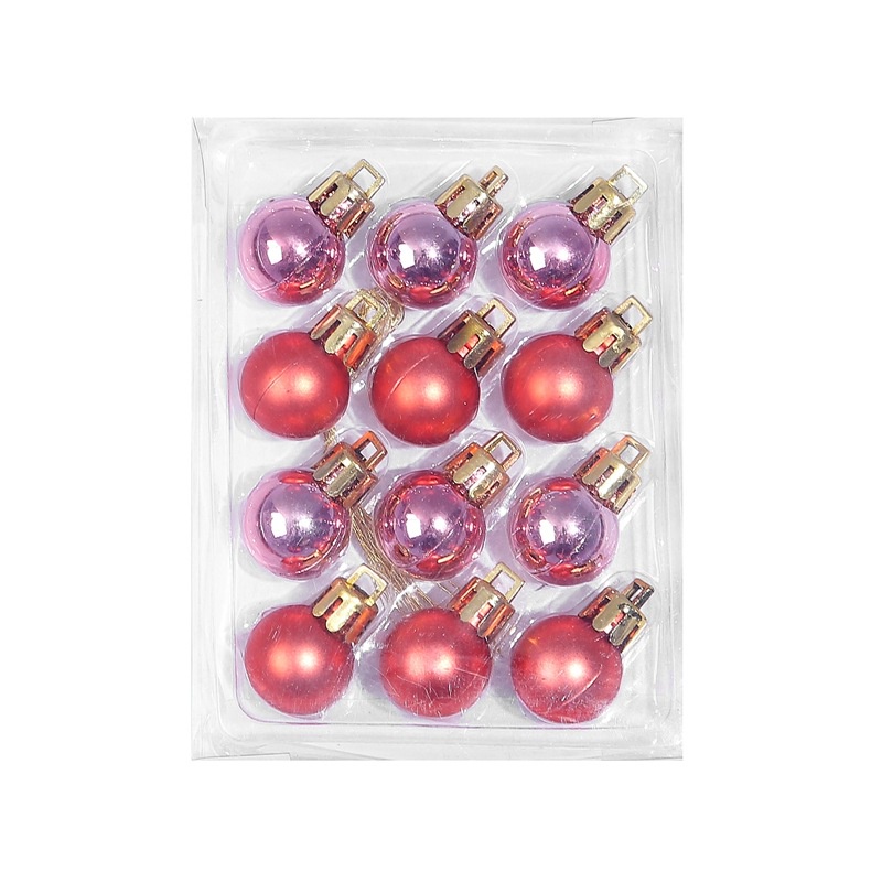 [ 12Pcs/Set Colorful Christmas Tree Balls Decoration Products  For Xmas Tree ]