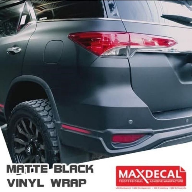 Sticker Maxdecal lebar 152CM 9700 G070 M070 Black Gloss / Glossy Matt / Doff Hitam Doff 152 cm Wraping Mobil