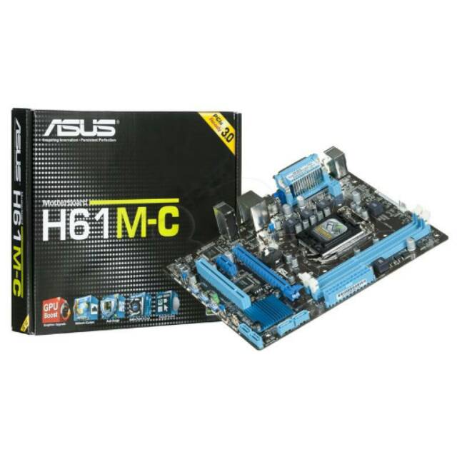 motherboard asus h61 mc original