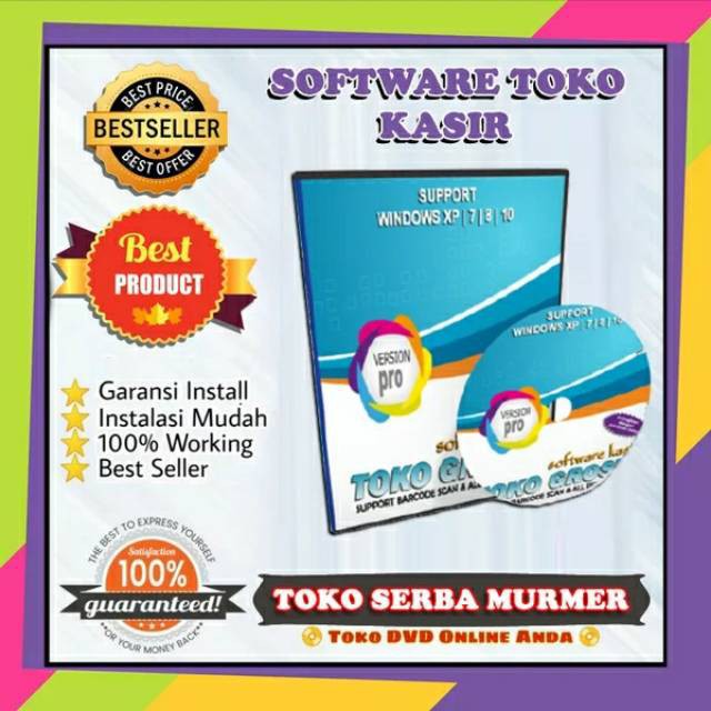 Paket Alat Kasir Lengkap Hemat Printer Scanner Laci Program toko swalayan minimarket kosmetik dll