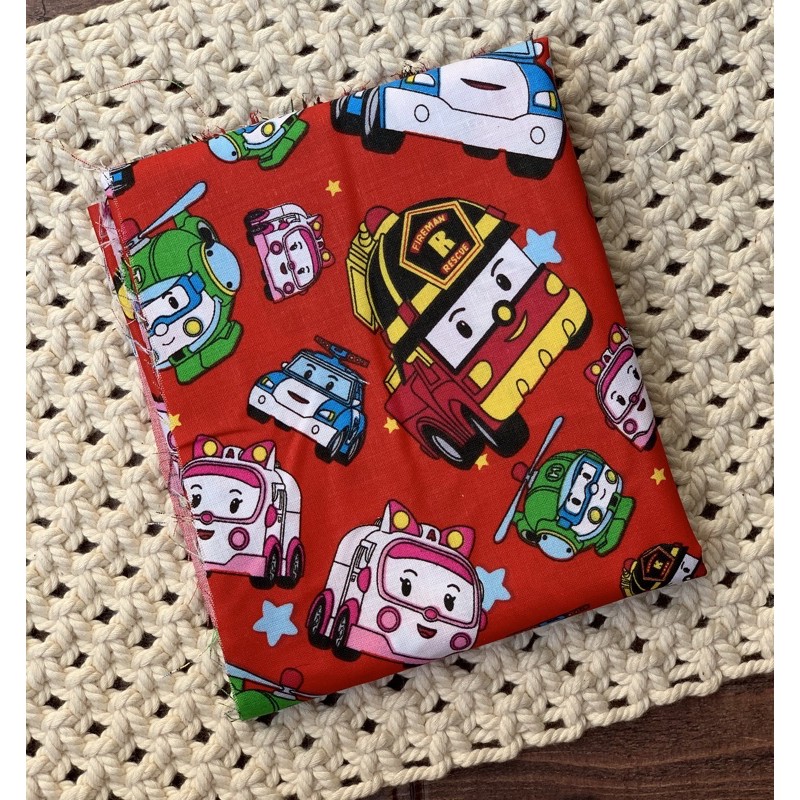 kain perca katun motif anak - robopoly