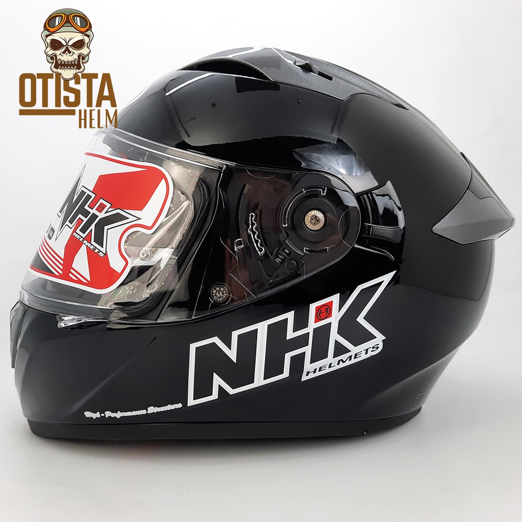 Helm Full Face Nhk Gp Prime Solid Black Special Edition