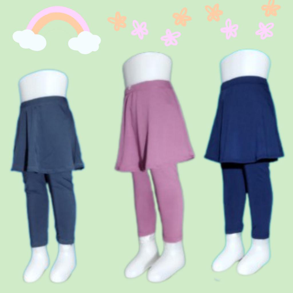 Legging Rok Zumba Anak Celana Olahraga Perempuan Bahan Spandek
